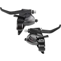 Shimano Tourney St-ef41 Brake Lever Set With Shifter Argenté 3 x 6s