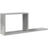 vidaXL Étagères flottantes Gris béton 80 x 15 x 30 cm