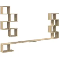 vidaXL Étagère Murale Pour Téléviseur Chêne Sonoma 200 X 15 X 94 Cm