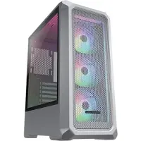 Cougar Boîtier ATX Semi-tour 385CC50.0004, blanc, éclairage RGB, 7 emplacements d'extension
