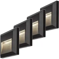Rabalux 4 x Applique murale pour l'extérieur, LED, 4 W, anthracite, modèle Trento