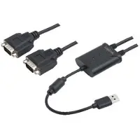 Logilink Câble série AU0031 Noir USB Type-A DB-9