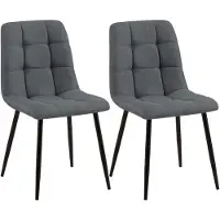 CLP lot de 2 chaises de salle à manger Tilde