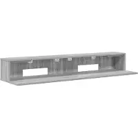 vidaXL Bureau d'appoint Sonoma gris, 110 x 36 x 19,5 cm, en panneaux de particules