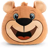 Nici Fc Bayern München Berni Round-shaped Cushion 33x28 Cm Marron Enfants