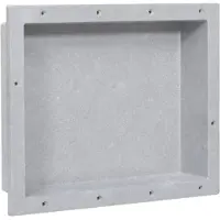 vidaXL Niche de douche gris mat 41x51x10 cm