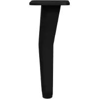 vidaXL Pieds de support, 2 pièces, noirs, 40 x 40 x 100 mm, en fer