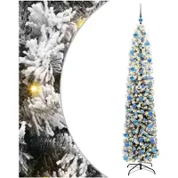 vidaXL Arbre de Noël artificiel avec 300 LED avec support Vert 240 cm