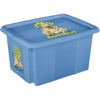Keeeper Boîte de rangement avec couvercle, 15 l, bleue, 38 x 29,5 x 29,5 cm (15 l, 38 x 29.50 x 29.50 cm)