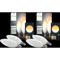 Philips Hue Ampoule Bougie White Ambiance E14 Lot de 4