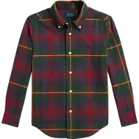 Ralph Lauren Chemise - Green/Rouge Multi - - 8 ans (128) - Chemise