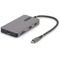 StarTech.com .com Adaptateur Multiport USB-C avec HDMI 4K 60Hz, 140W Power Delivery, Hub USB 10Gbps, GbE, Slots SD et MicroSD, Mini Dock Plug-and-Play pour PC Dell, HP, Lenovo