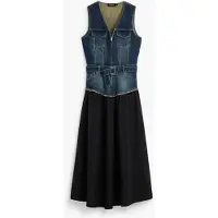 Desigual Robe-chemise bleu marine / bleu denim