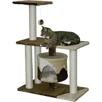 Kerbl Kratzbaum Jade Pro (Farbe braun/beige, Höhe 96 cm, mittelgroßer Kratzbaum)