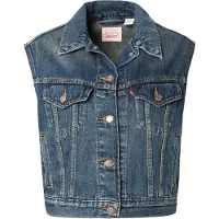 Levi's Gilet 'SHRUNKEN 90S' bleu foncé