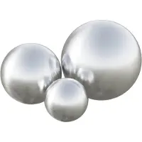 vidaXL Boule brossée, 3 pièces, diamètre 20 cm, argent, acier inoxydable 201