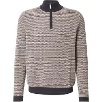 Bugatti Pull-over marine / marron / blanc