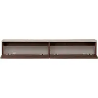 Skye Decor , support TV de haute qualité (code parental) - Travertin et noyer Milano, 160 cm