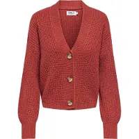 ONLY Cardigan 'ONLCAROL' rouge rouille