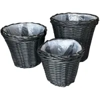 Ginza.se Panier En Osier Rattan (32x29 Cm 28x24 Cm 24x19 Cm)