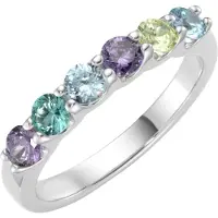 Giorgio Martello Milano Bague turquoise / bleu roi / vert clair / argent