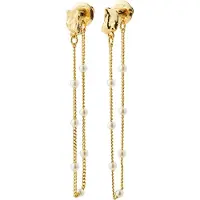 Pilgrim Boucles d'oreilles 'Aerun' or / blanc perle
