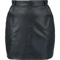Black premium by emp Jupe courte de - Essential - Simili-Cuir - S - XXL - pour Femme - noir - Taille XL