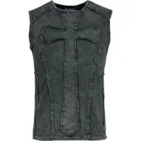 Poizen Industries Débardeur Gothic de - Crux Noctis - Débardeur - S - M - pour Homme - gris - Taille S