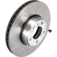 Brembo Disque de frein 09C39813 avant, ventilé, rainuré, à haute teneur en carbone, 1 pièce
