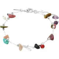 Pilgrim Bracelet 'Here' olive / violet / framboise / argent