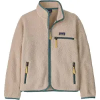 Patagonia - Polaire zippée en Polartec&reg; - K's Retro Pile Jkt Dark Natural - Taille Enfant 149 - Beige