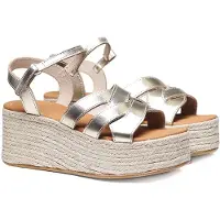 Toni pons Cristina Esparto Wedge Sandals Argenté EU 40 Femme