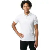 Hackett pour homme. HM5600146 Polo avec bordure de plage, coupe classique (M), Blanc, Casuel, Coton, Manche courte