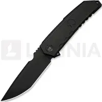 We Knife Couteau pliant Capstan, Black Titanium, Black Stonewash