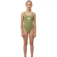 Roxy Solid Active Rg Swimsuit Vert 14 Years Fille