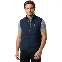 EA7 pour homme. 7M001512_AF21509 Gilet bouclier premium M marine (XL), Blanc, Casuel, Polyester, Sans manches / bretelles