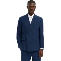 Selected Oasis Sun Slim Fit Blazer Bleu 48 Homme