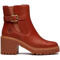 Timberland pour femme. TB0A2GGNEM61 Bottines en cuir Chelsea Stone Heights marron (36 W), 5 à 8 cm, Aucun, Casuel
