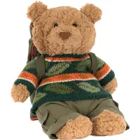 Jellycat Peluche - 26 cm - Bartholomew Bear Tenue de randonnée - - UneTaille - Peluche