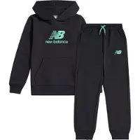 New Balance Ensemble de Jogging - Empilé Logo - Caviar av. Vert - - 14-15 ans (164-170) - Ensemble de Jogging