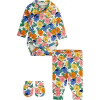 Mini Rodini Set - Body m/l/Leggings/Moufles - Altos - Multi - - 56 - Body M/L