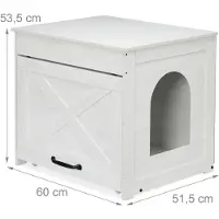 Relaxdays Katzenschrank für Katzenklo