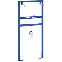 vidaXL Support mural pour système de lavabo , couleur bleue, 50 x 3 x 112 cm
