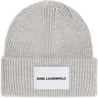 Karl Lagerfeld Bonnet greige / noir / blanc cassé