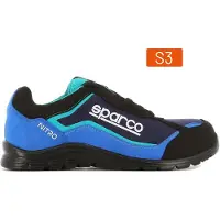 Sparco Chaussures de sécurité 07522NRAZ Nitro Petter ESD S3 SRC, bleu/noir, 47