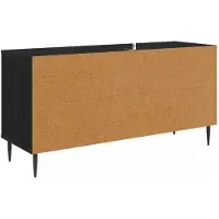 vidaXL Meuble TV BORNE, 102 x 33 x 51 cm, noir, imitation chêne
