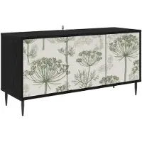 vidaXL Meuble TV GOTHA, 102 x 33 x 51 cm, noir, imitation chêne