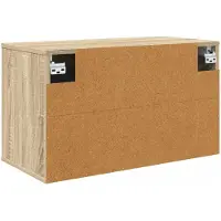 vidaXL Meuble TV mural, modèle ZAANDAM, 69 x 33 x 40 cm, finition chêne Sonoma