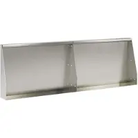 vidaXL Muret de soutènement, 2 pièces, 60 x 12 x 40 cm, acier inoxydable, argenté