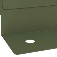 vidaXL Bordure de jardin, 10 pièces, 102 x 4 x 4 cm, acier, vert olive